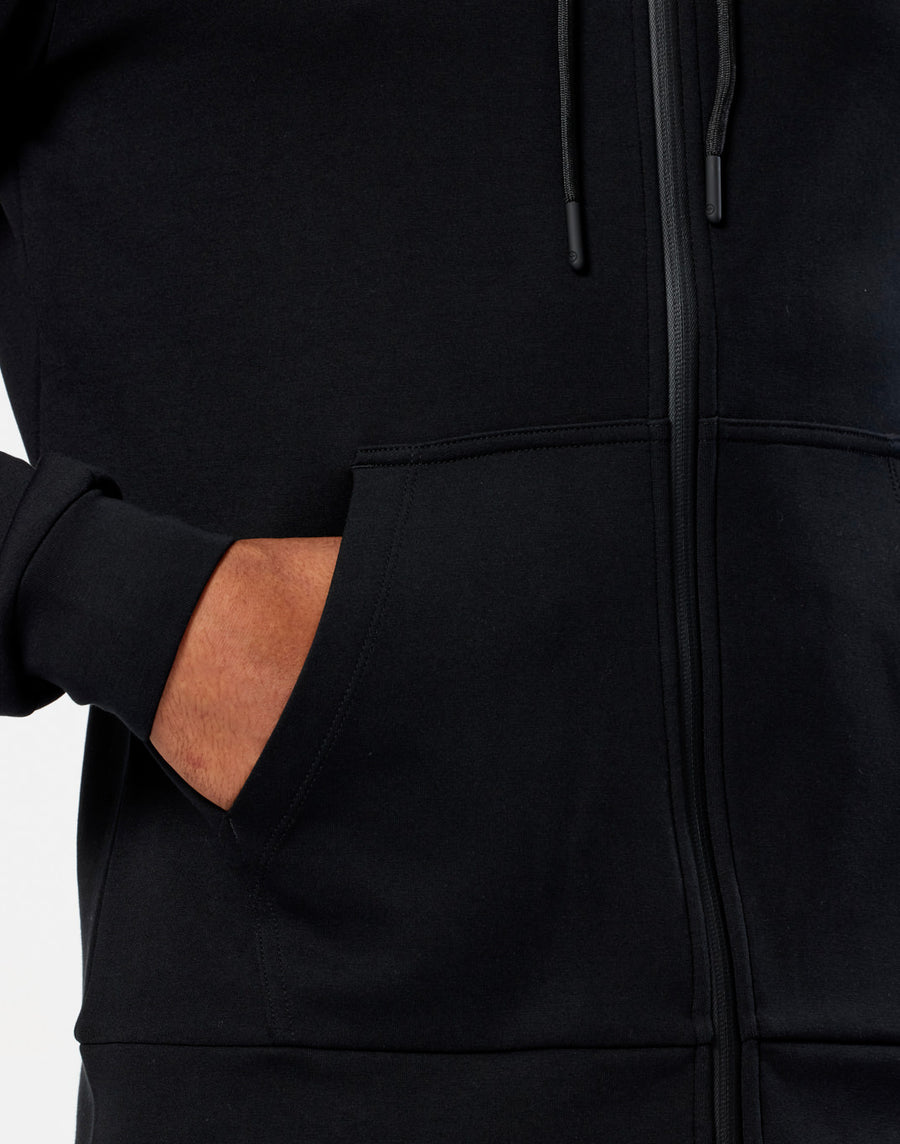 Relentless Full Zip Hoodie in Black