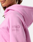 Sierra Crop Half Zip Hoodie in Cotton Candy