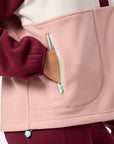 Snap Polar Fleece in Cherry Crush