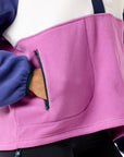Snap Polar Fleece in Crisp Pink