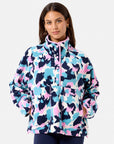 Snap Polar Fleece in Light Pop Print