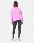 Snap Polar Fleece in Neon Pink