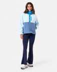 Snap Polar Fleece in Oasis Blue