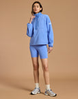 Snap Polar Fleece in Periwinkle Blue