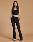 Soft Motion Flare Legging in Black