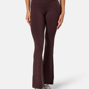Soft-Motion Flare Legging in Mocha Bean
