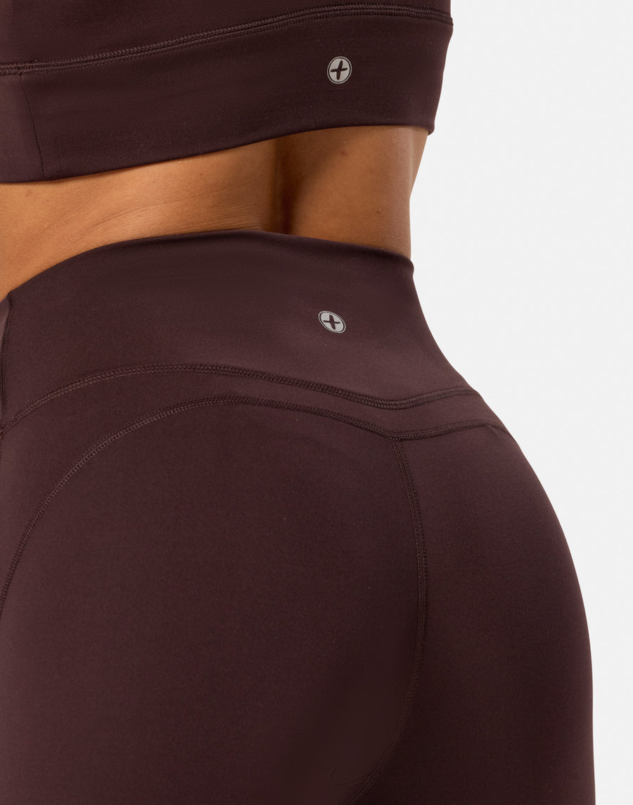 Soft-Motion Flare Legging in Mocha Bean