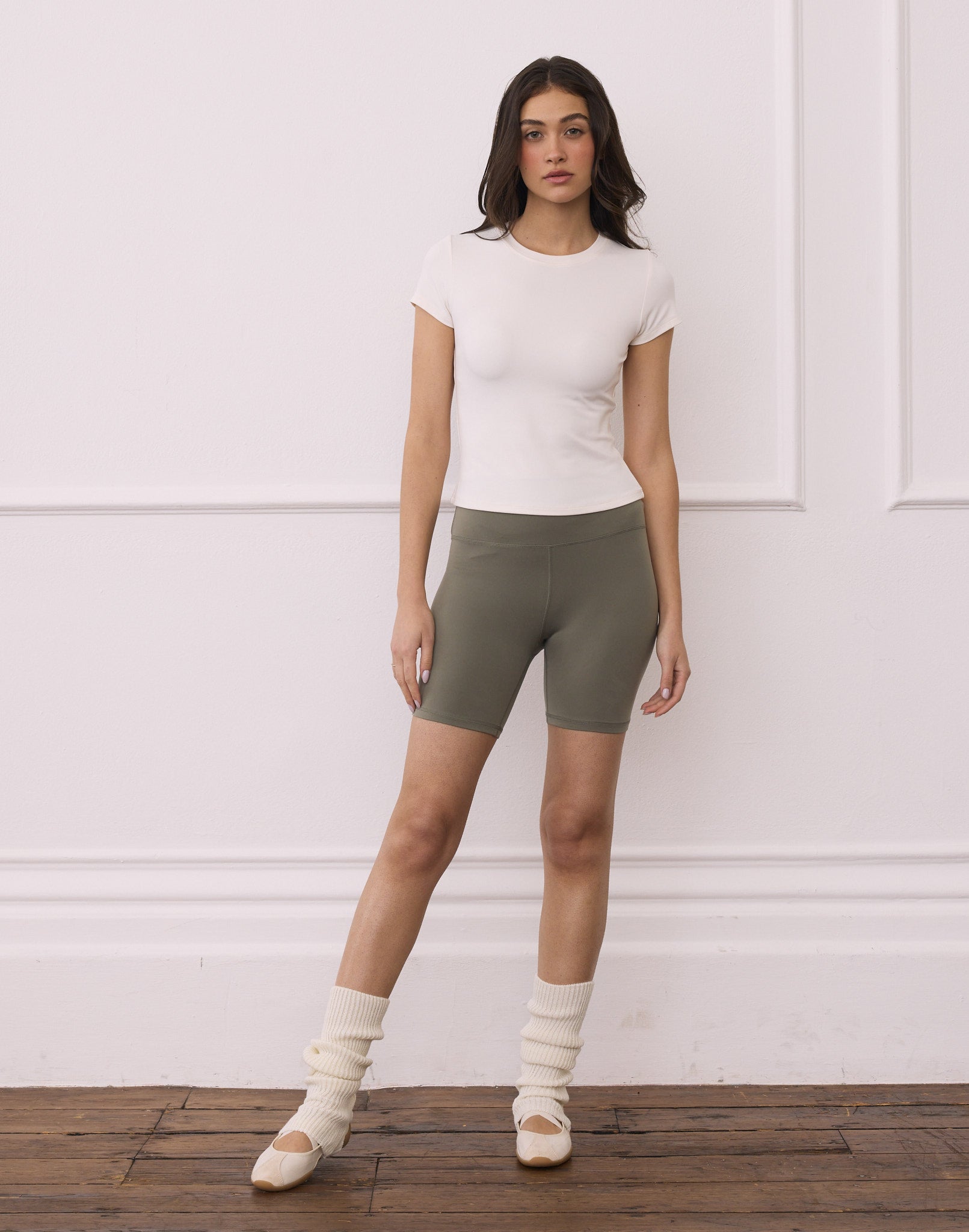 Soft-Motion Tee in Warm White