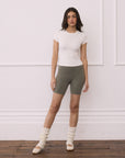 Soft-Motion Tee in Warm White