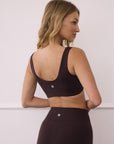 Soft-Motion Twist Bra in Mocha Bean