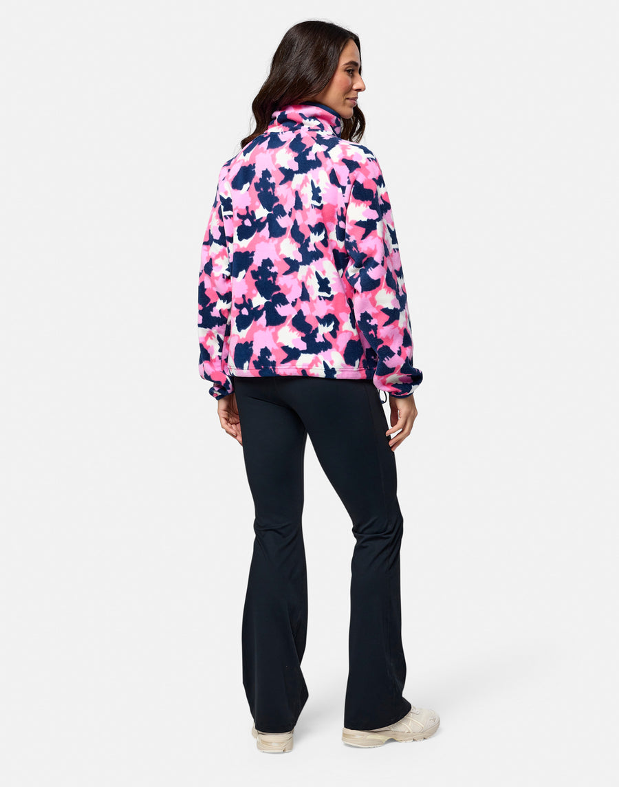 Snap Polar Fleece in Colour Pop Print