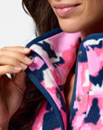 Snap Polar Fleece in Colour Pop Print