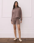 Relaxed Hoodie in Pebble