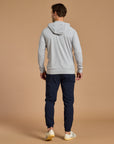 Hoodie in Stone Grey Marl