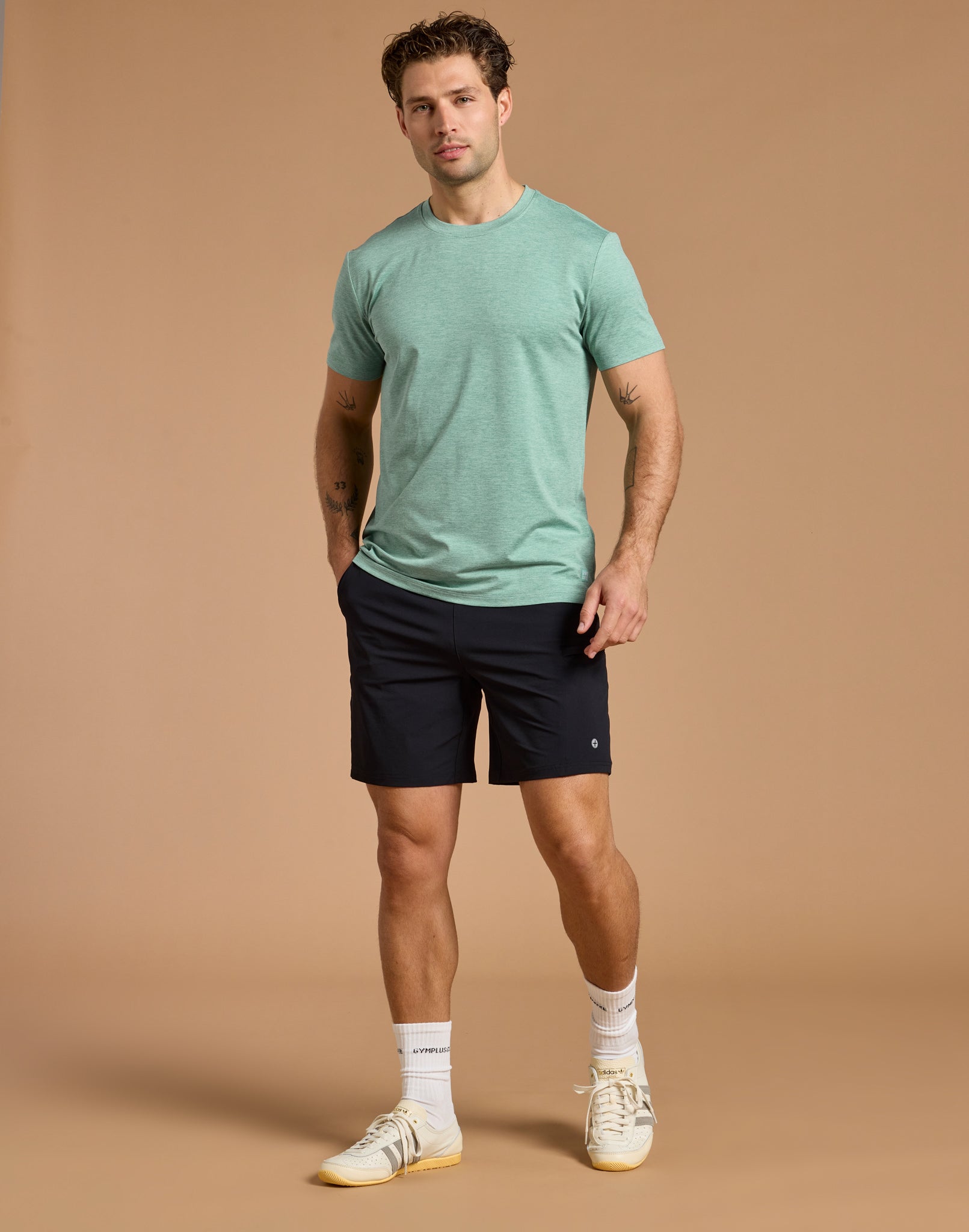 Daily Tee in Fresh Green Marl