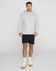 Textured Hoodie in Heather Grey