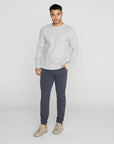 Textured Sweatshirt in Heather Grey