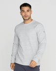 Textured Sweatshirt in Heather Grey