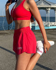 Ripstop Shorts in Power Red