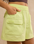 Utility Short in Lime Sorbet