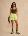 Utility Short in Lime Sorbet