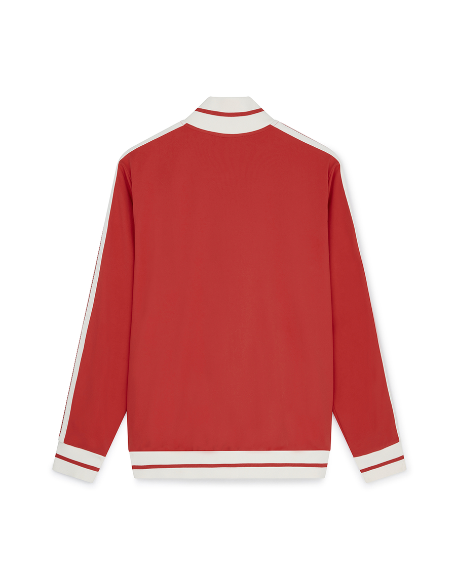 Varsity Jacket in Crimson Red