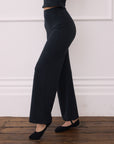 Wide Leg Legging in Black