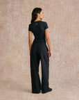 Wide Leg Pant in Black