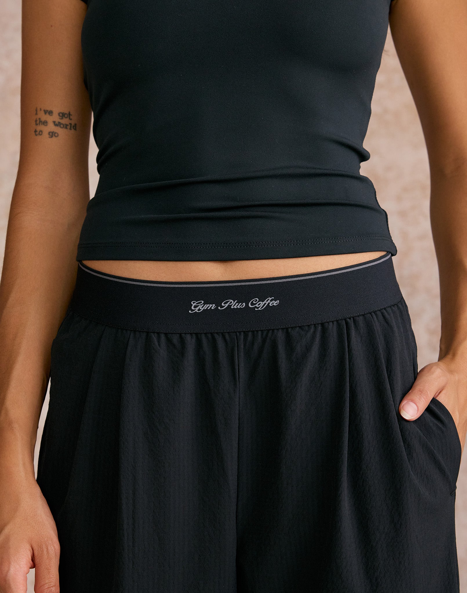 Wide Leg Pant in Black