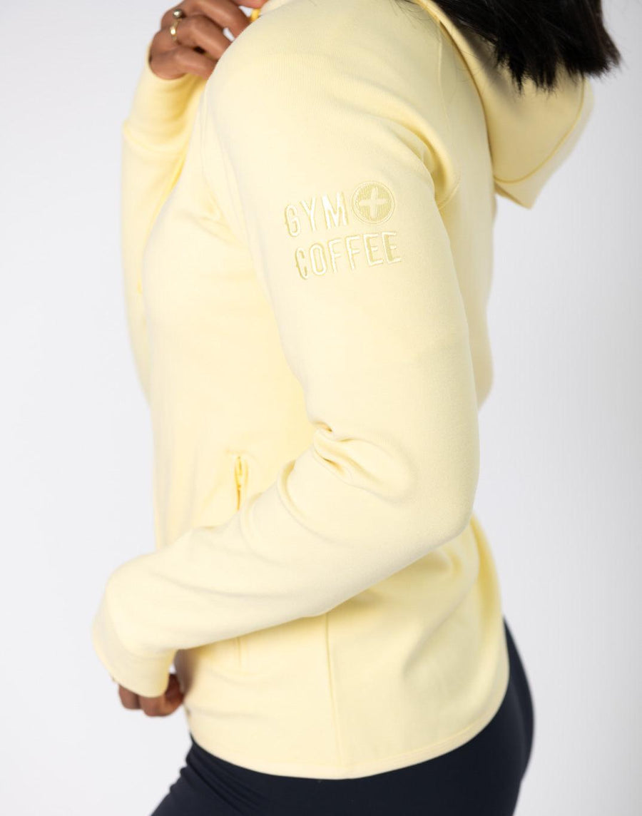 Chill Zip Hoodie in Pale Vanilla - Hoodies - Gym+Coffee IE