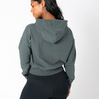 Dart Crop Hoodie in Green Smoke - Hoodies - Gym+Coffee IE