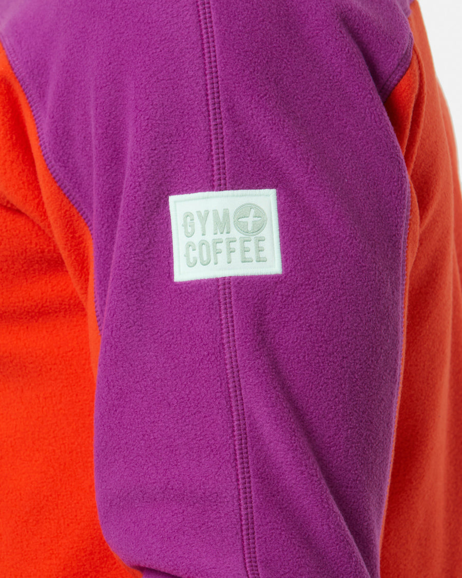 Half Zip Polar Fleece in Very Berry