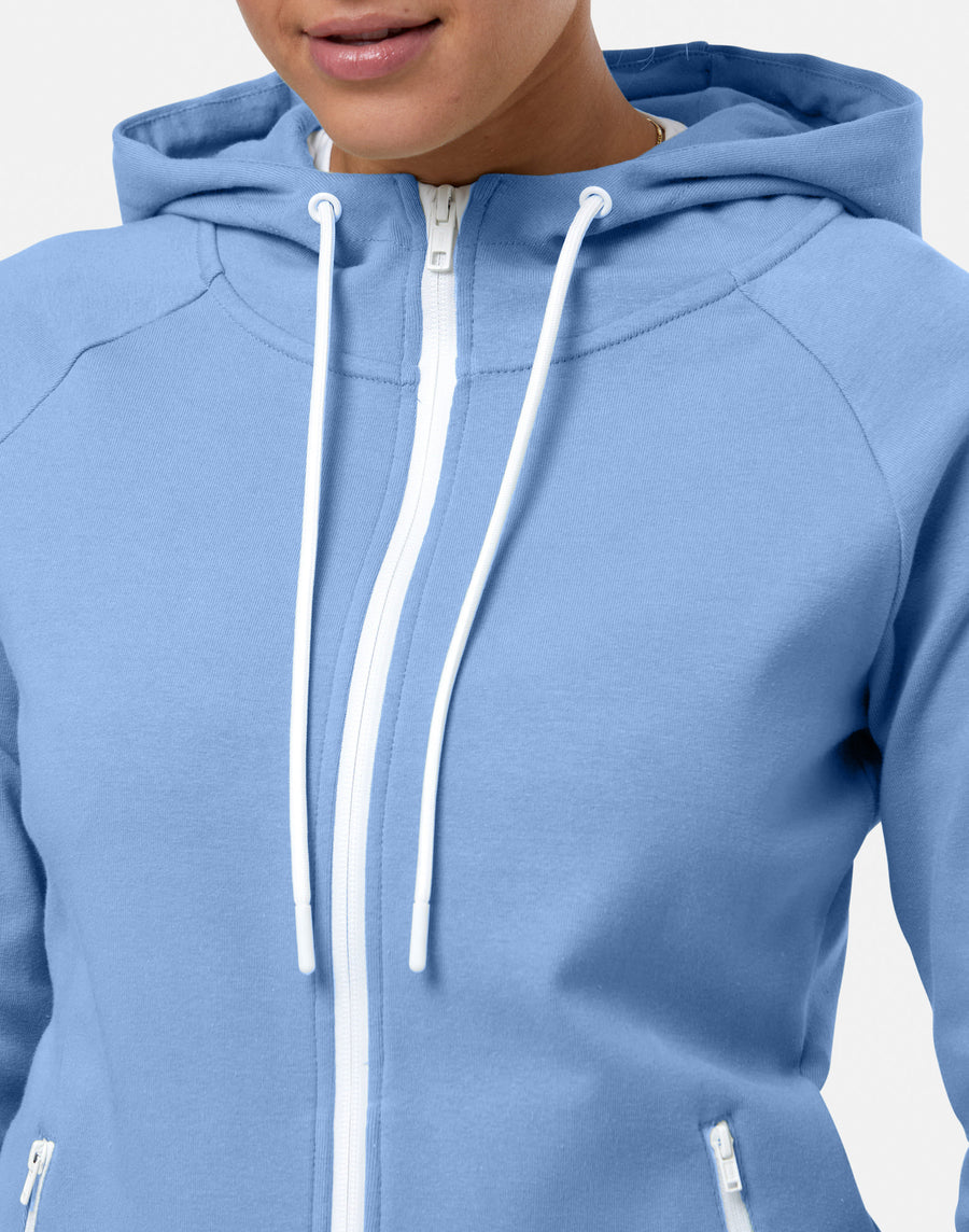 Chill Zip Hoodie in Oasis Blue