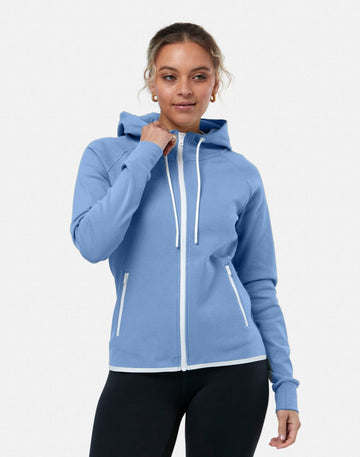 Chill Zip Hoodie in Oasis Blue