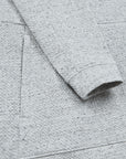 Textured Hoodie in Heather Grey