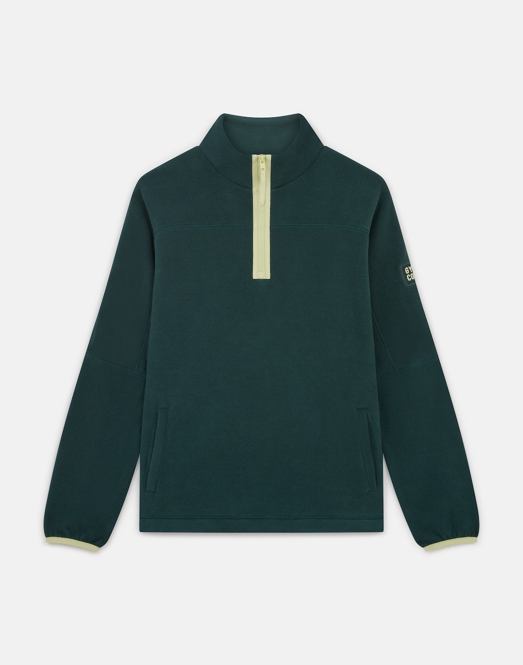 Half Zip Polar Fleece in Amazon Green