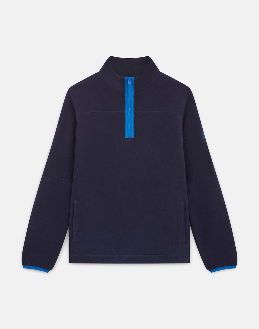 Half Zip Polar Fleece in Twilight Navy