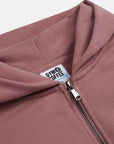 Daily Zip Hoodie in Terra Rose