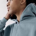 The Oversized Zip Hoodie in Chalk Blue - Hoodies - Gym+Coffee IE