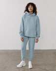 The Pullover Hoodie in Chalk Blue