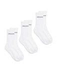 3 Pack Full Length Everyday Sock in White