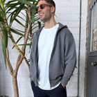 The Oversized Zip Hoodie in Slate Grey - Hoodies - Gym+Coffee IE