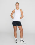 Relentless Racer Back Vest in Ultra White