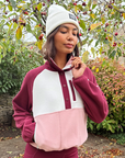 Snap Polar Fleece in Cherry Crush