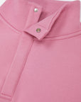 Snap Collar Sierra Sweatshirt in Pink Velvet