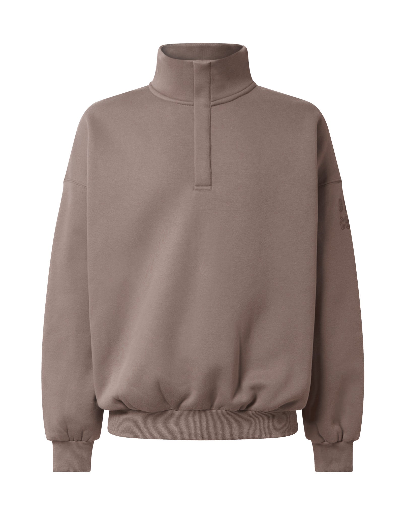 Snap Collar Sierra Sweatshirt in Pebble
