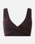 Soft-Motion Twist Bra in Mocha Bean
