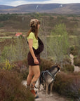 Utility Skort in Mocha Bean