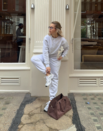 Cascade Joggers in White Marl