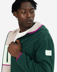 Unisex Reversible Polar Fleece Jacket in Mountain Green - Outerwear - Gym+Coffee IE